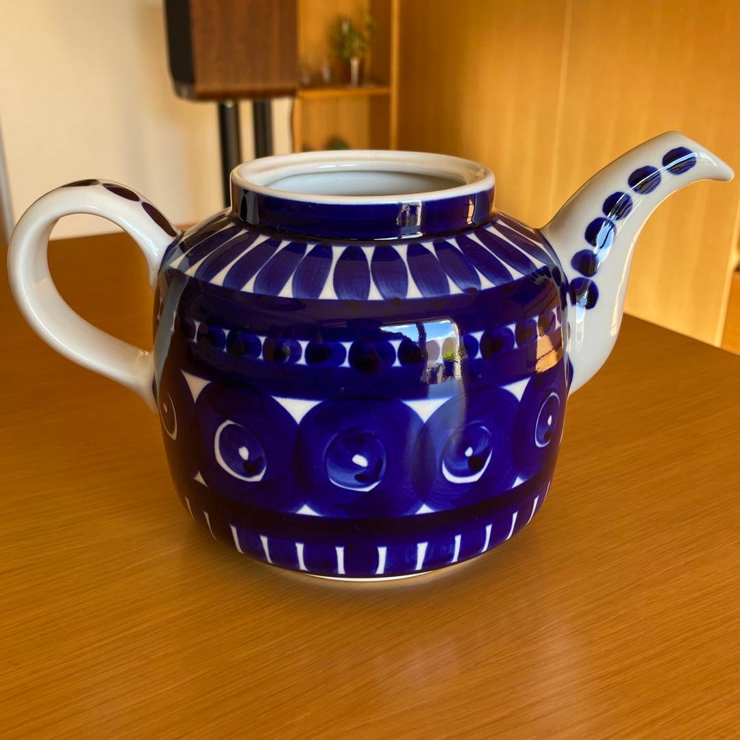 【蓋なし】　Arabia アラビア　バレンシア ティーポット