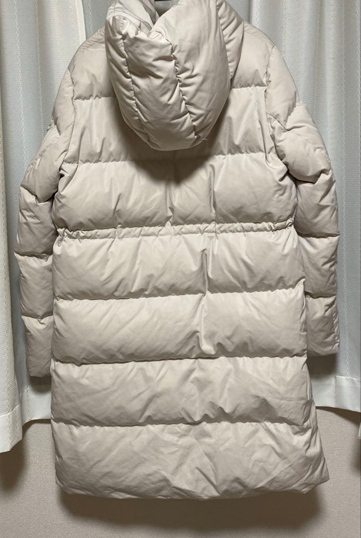 新品 IENA ロングダウンコート フード付き オフホワイト