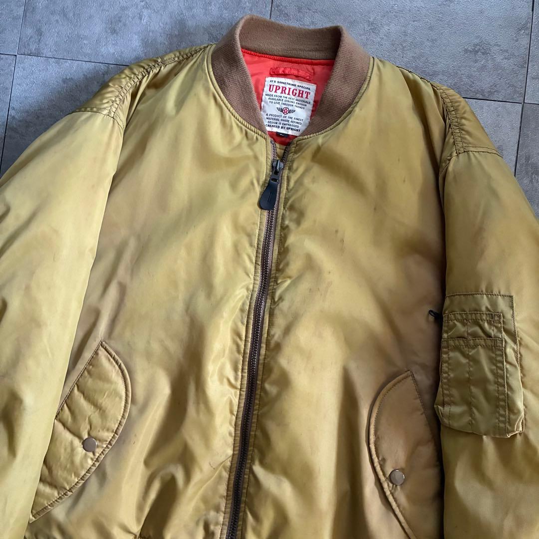 90-00s old design MA-1 フライトジャケット サンフェード