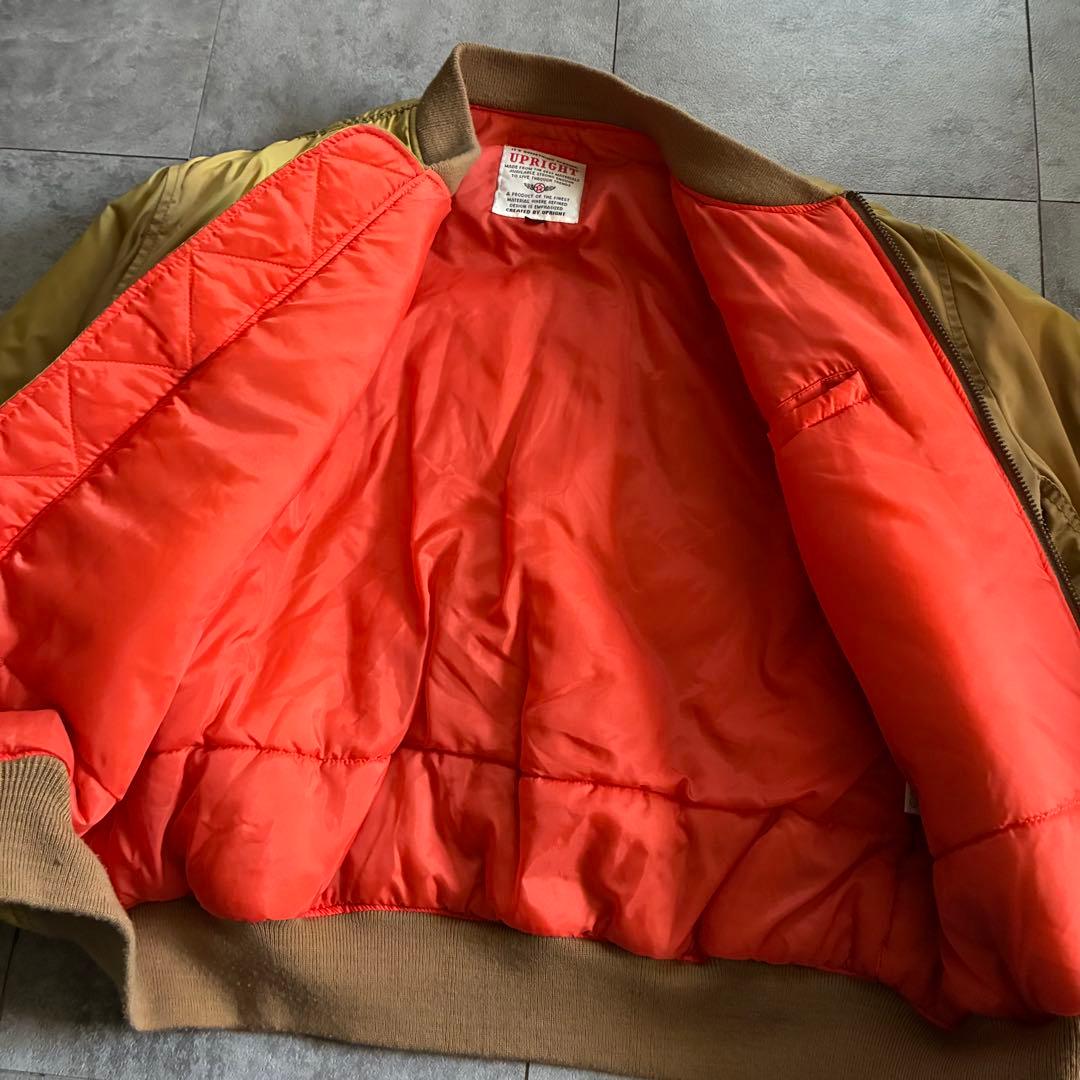 90-00s old design MA-1 フライトジャケット サンフェード