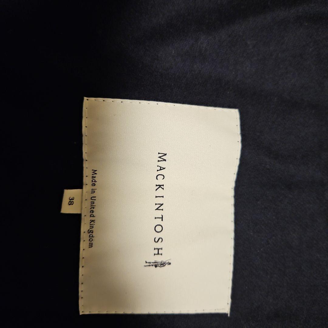 【たつ】英国製マッキントッシュ　トレンチコート　ネイビー38定価約22万円