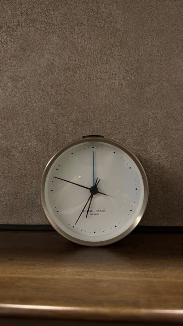 【美品】  ジョージジェンセン　置時計 直径10cm