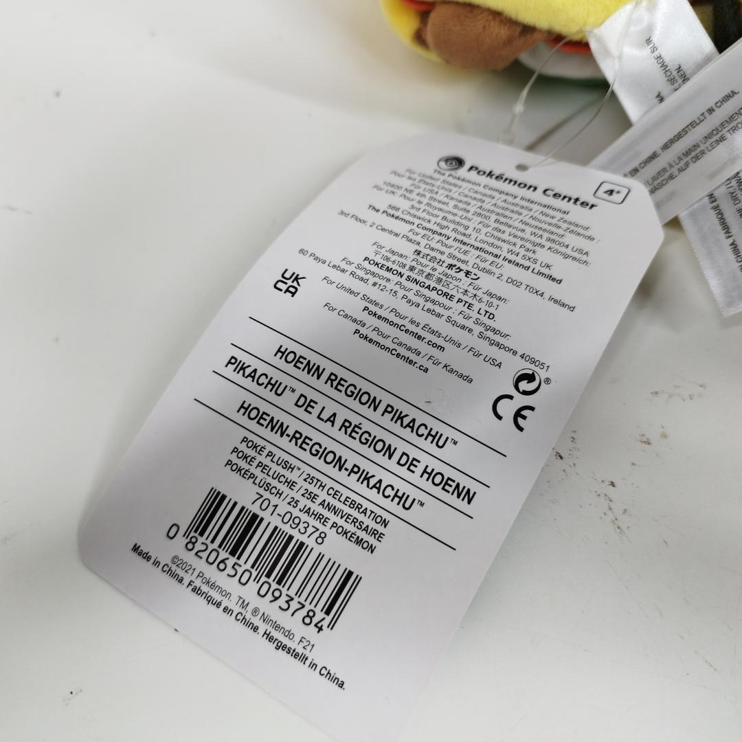 ピカチュウ 25周年 ホウエン地方 ぬいぐるみ フィギュア 新品 アメ I2I6