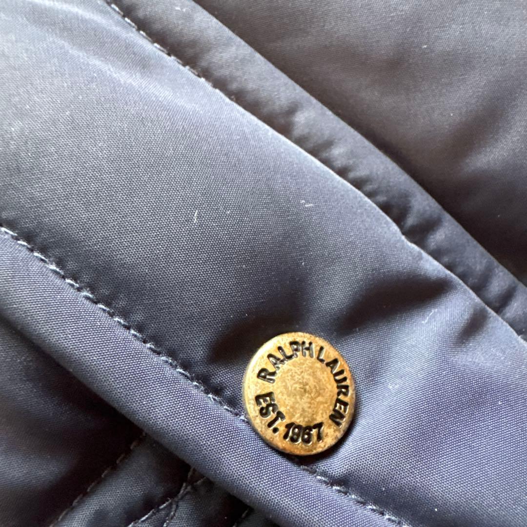 Ralph Lauren フード付きダウンベスト ネイビーSP