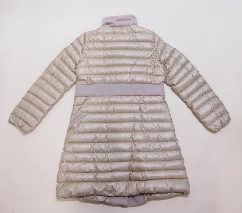 マレーラMARELLA ロングダウンコート（44）ベージュ 異素材使いがおしゃれ