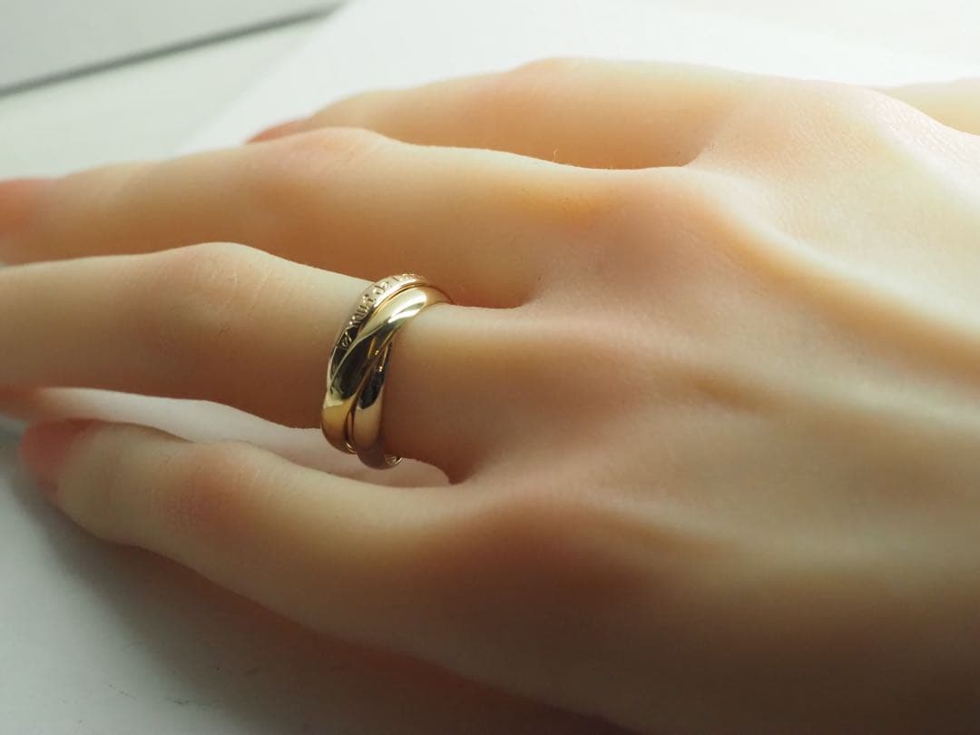 Cartier　カルティエ　トリニティリング 750YG/WG/PG 49号