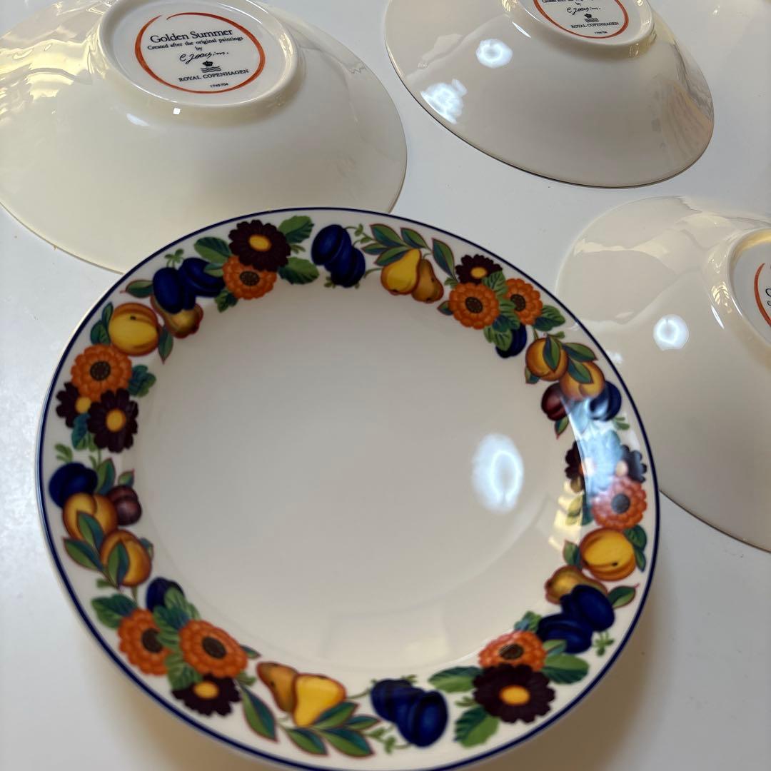ロイヤルコペンハーゲン　ゴールデンサマー　深皿　ボウル