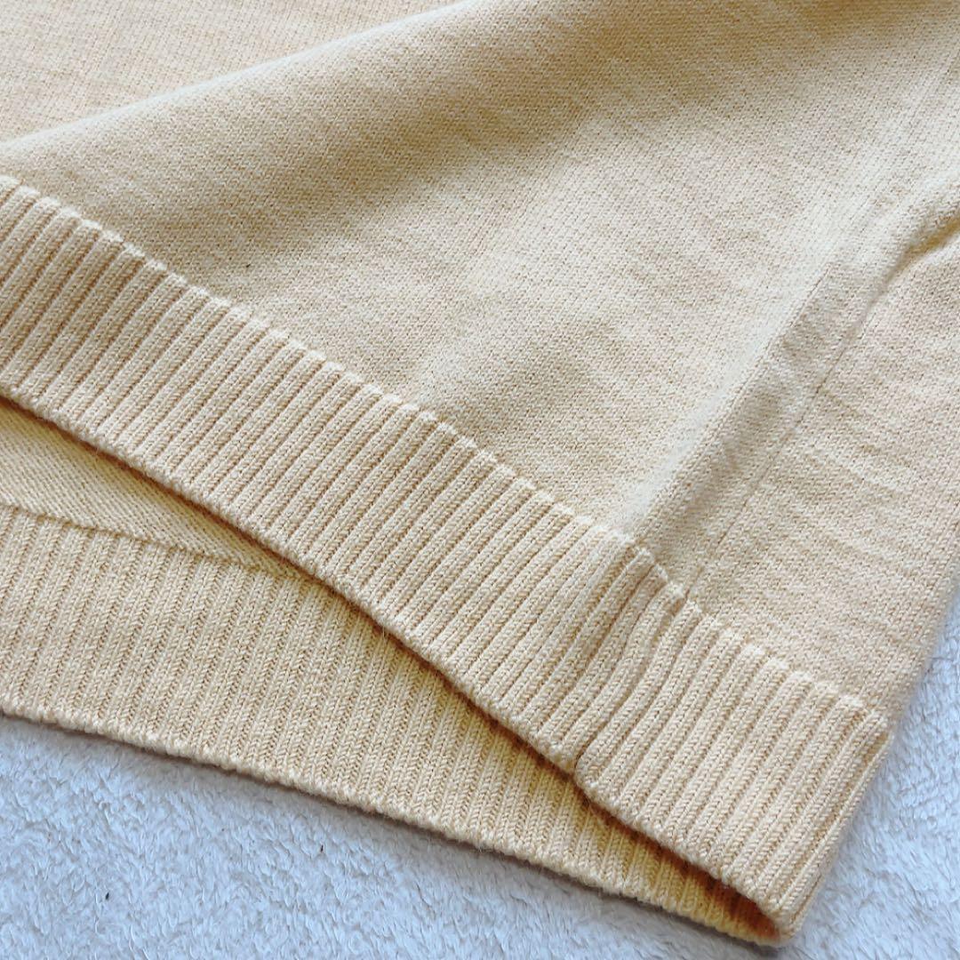 美品　パーリーゲイツ　ニット　ウール　毛　レオパード　ヒョウ　ベージュ　豹　L