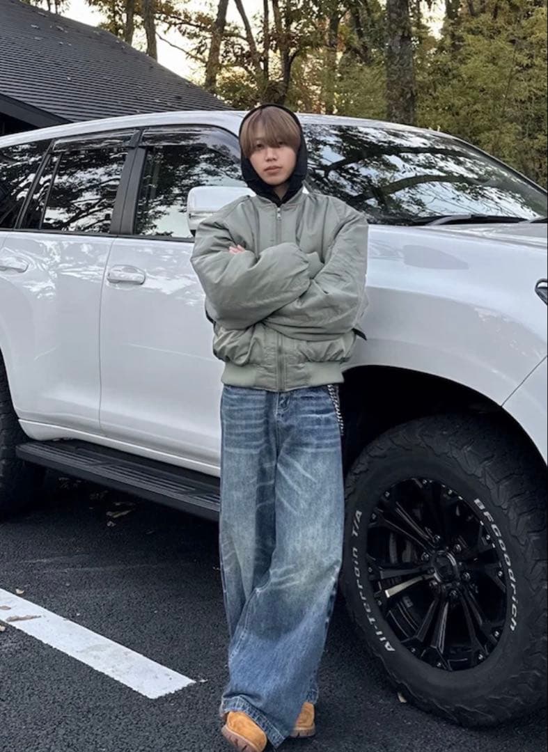 受注制 RENOL simple MA-1 jacket カーキ