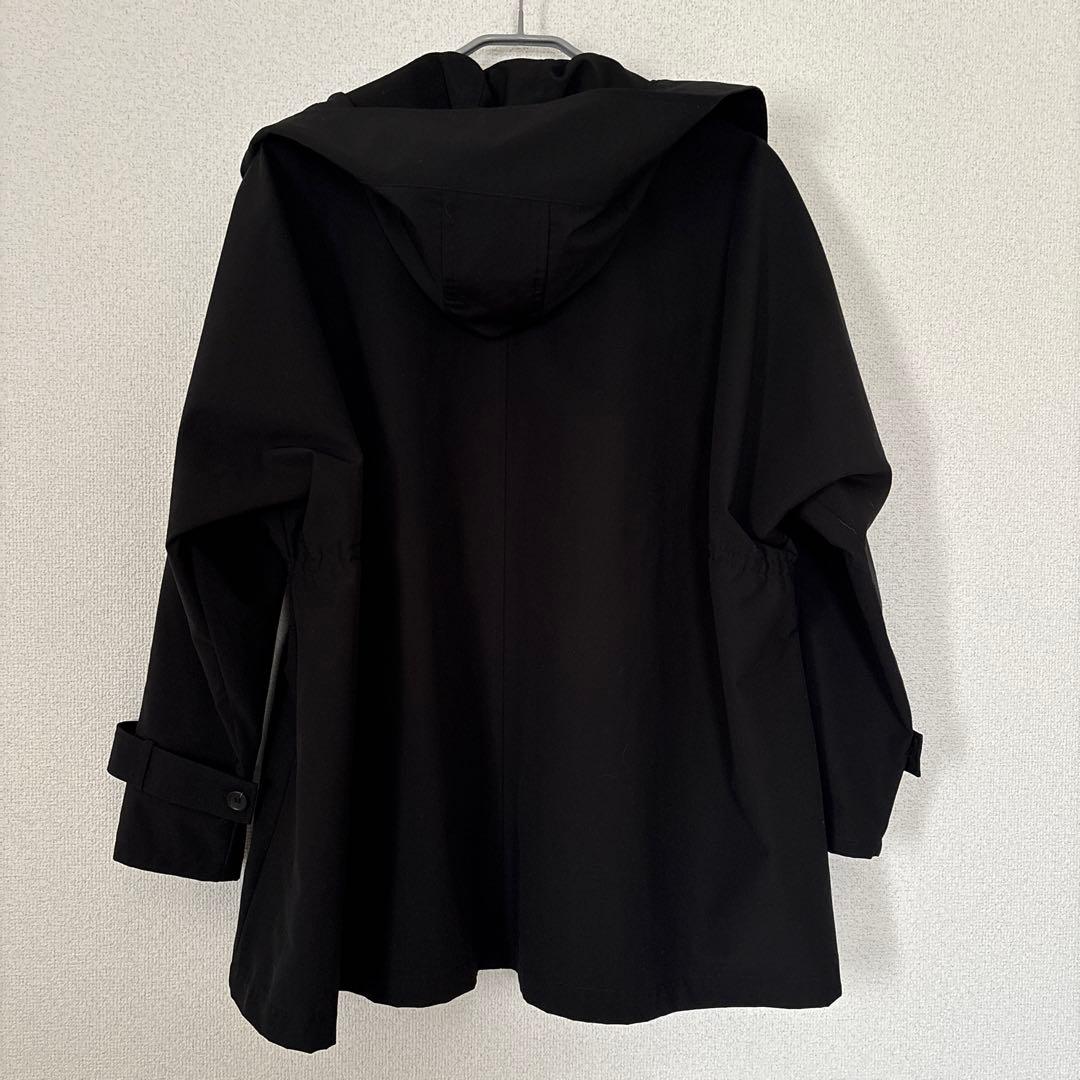 ヴァシュモン　リサイクルシェルタフタショートトレンチ　ブラック