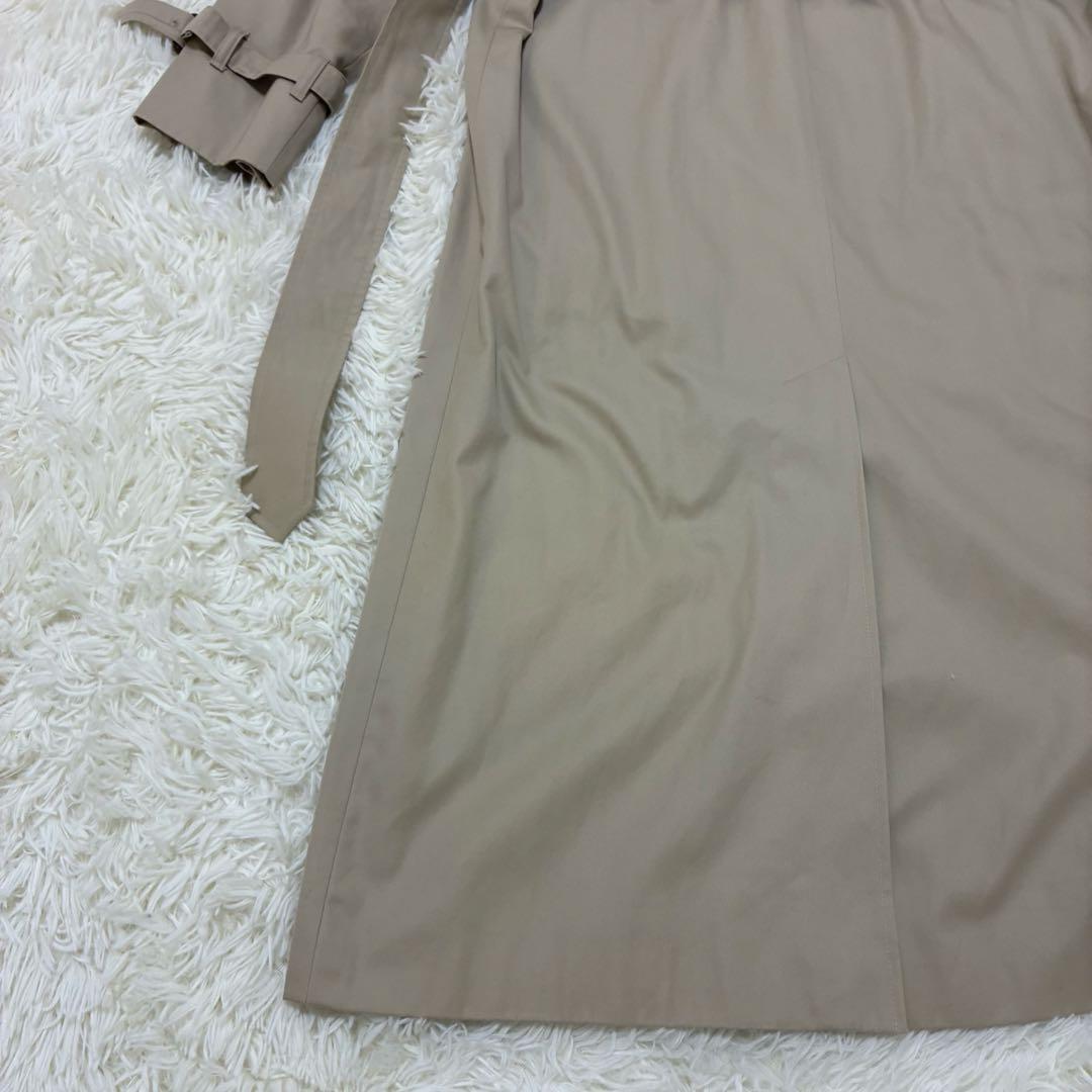 (美品)Aquascutum　トレンチコート　イングランド製　ベルト付　ベージュ