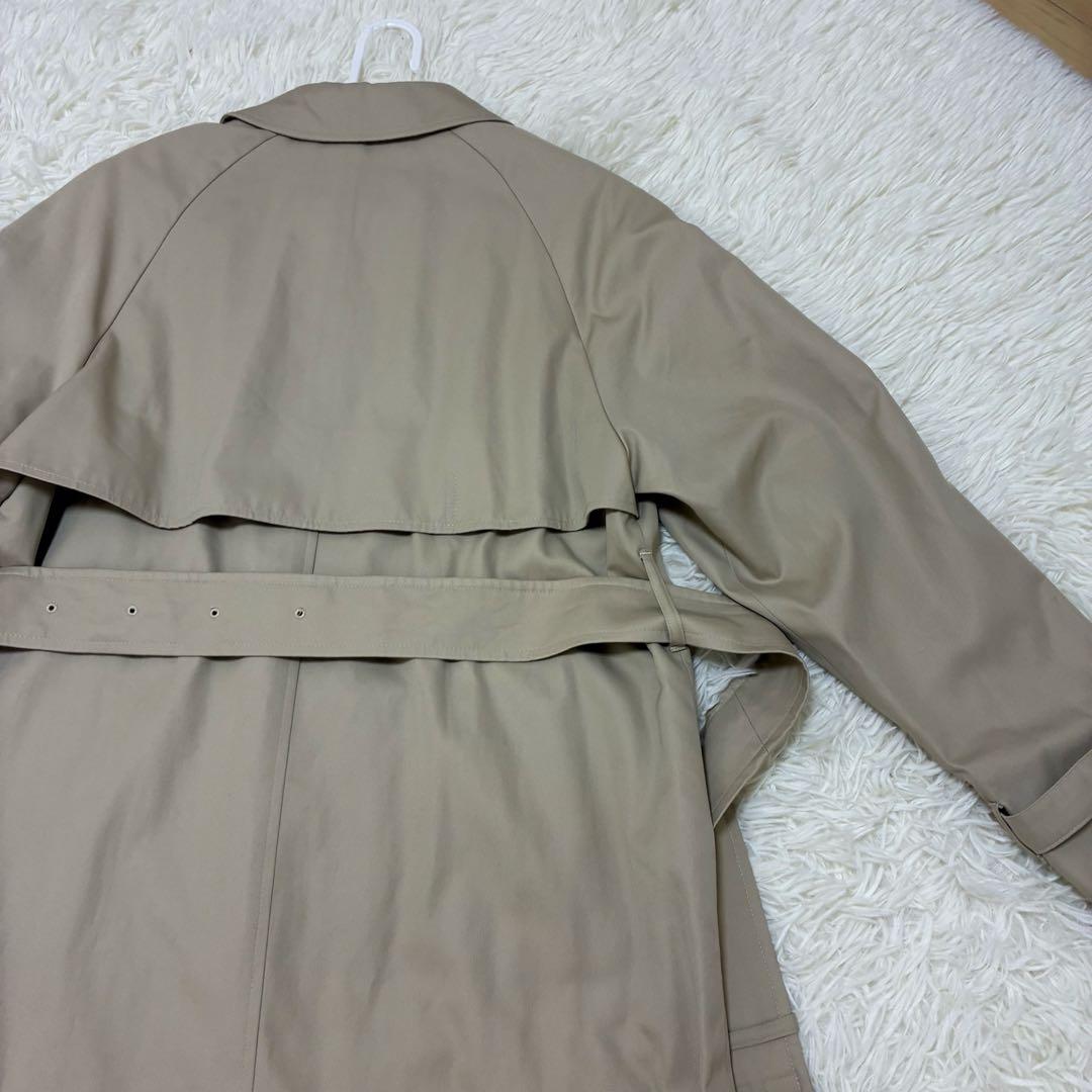 (美品)Aquascutum　トレンチコート　イングランド製　ベルト付　ベージュ
