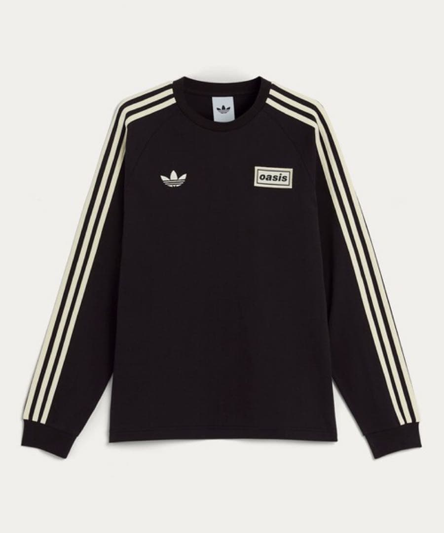 adidas × Oasis ツアー スリーストライプス 長袖Tシャツ