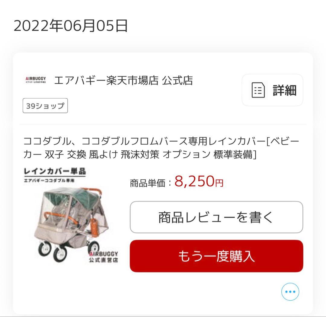 【クリーニング済】エアバギー ココダブルEX　フロムバース　アースブルー