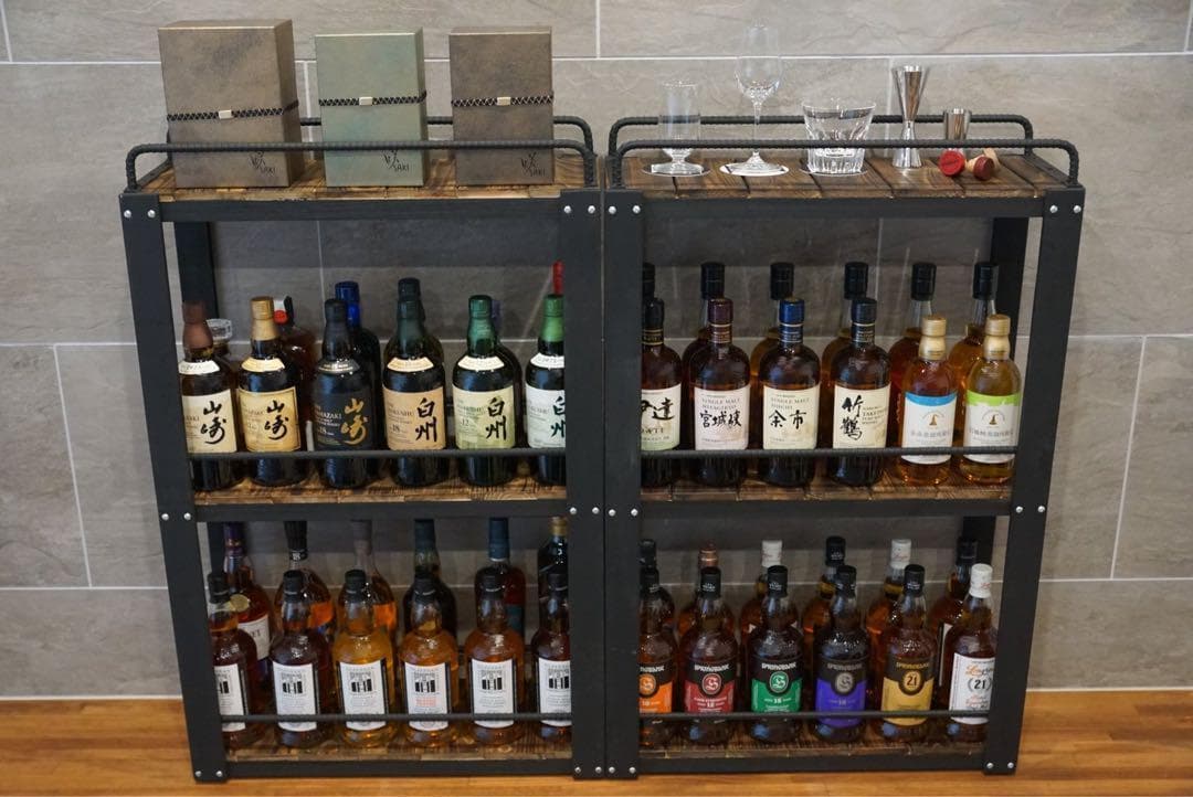 K*)様 特大ウイスキーラック　飾り棚　ディスプレイラック　男前インテリア　棚