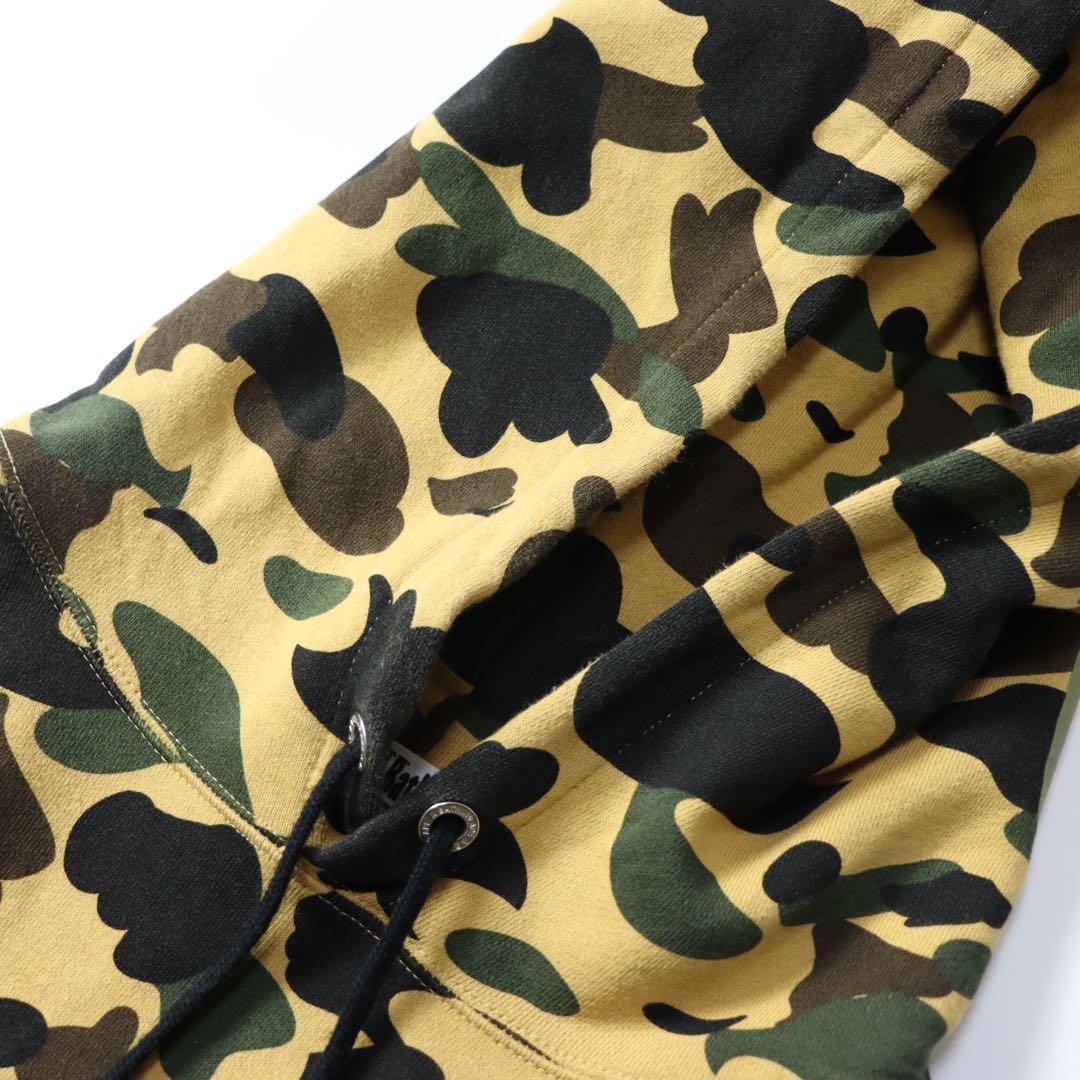 レア　A BATHING APE エイプ　1st カモ シャーク パーカー