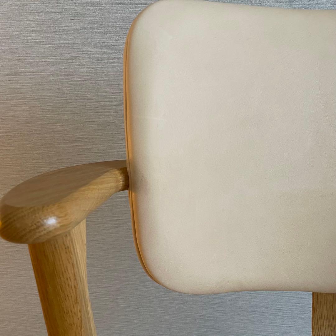 Domus Chair (ドムスチェア)オーク革張りナチュラルレザー