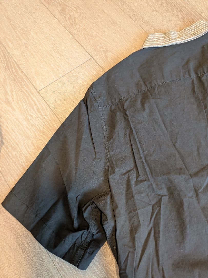 ラフシモンズ ブラック半袖シャツ 50