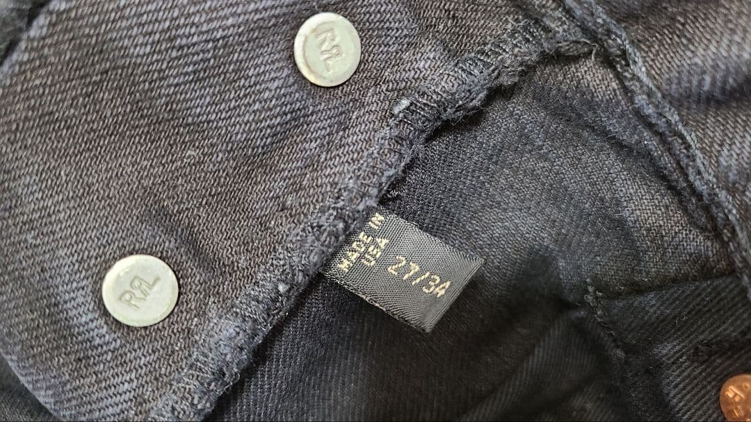 RRL ダブルアールエル ブラックデニム USA製