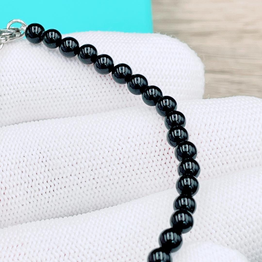 ◇ティファニー◇新品仕上済 リターントゥ ハート ブレスレット オニキス ボール