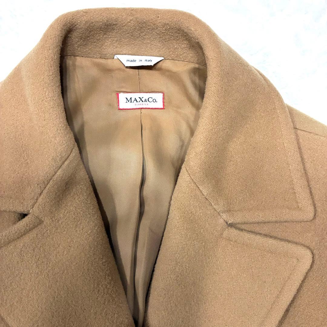 マックスマーラ ダブルブレスト ロングコート キャメル L イタリア製