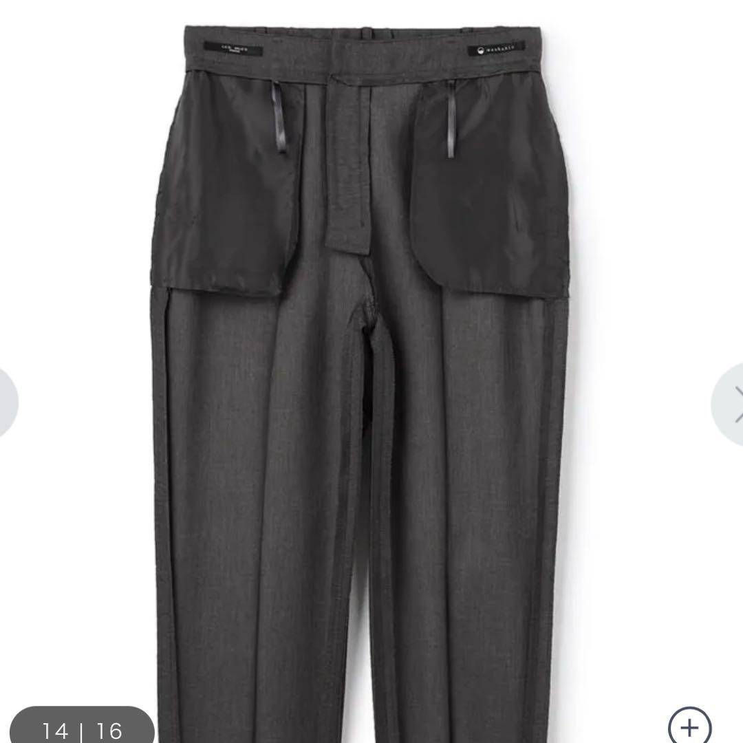 【限定値下げ】AOKI 麻調グレー スーツ上下セット15号