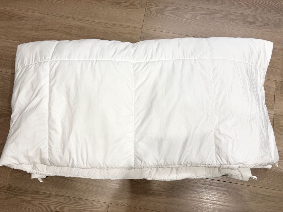 【未使用品】ダブル 防ダニ 洗えるポリエステル 掛布団 ふとん 無印良品 洗濯可