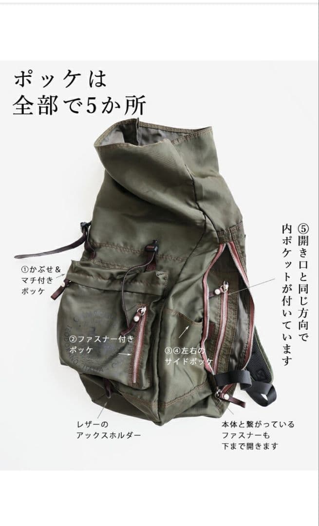 ３日〜５日まで限定お値下げ　カンポマッジ　リュック　未使用品