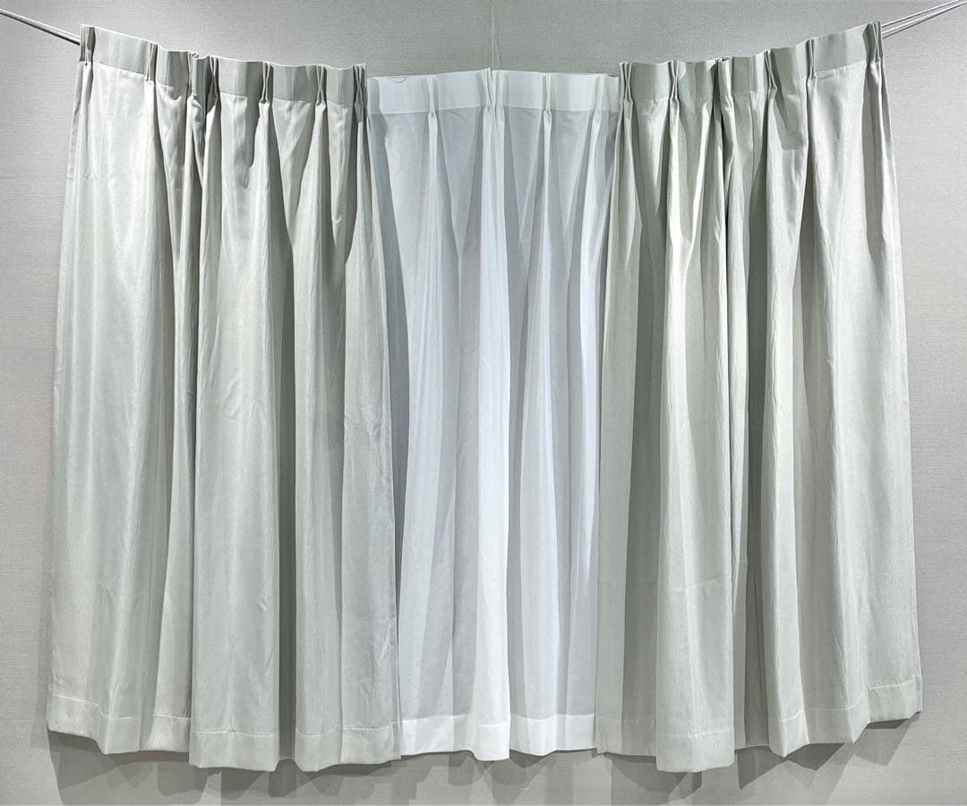 133236　カーテンセット［２１５×１８７］［ＬＧＹ］