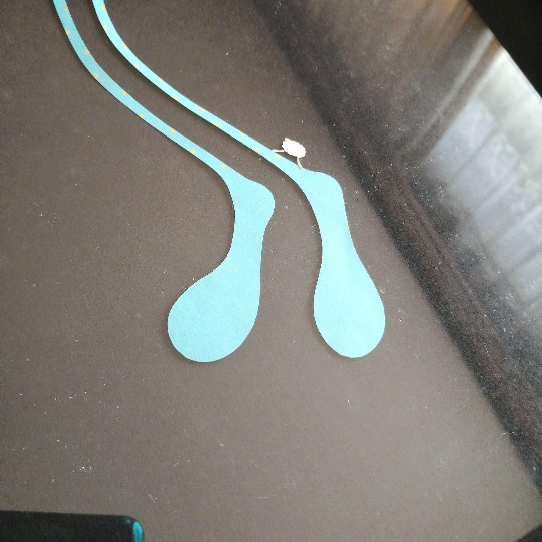 【筑紫哲也ご息女】筑紫ゆうな　切り絵　枕　52.5cm