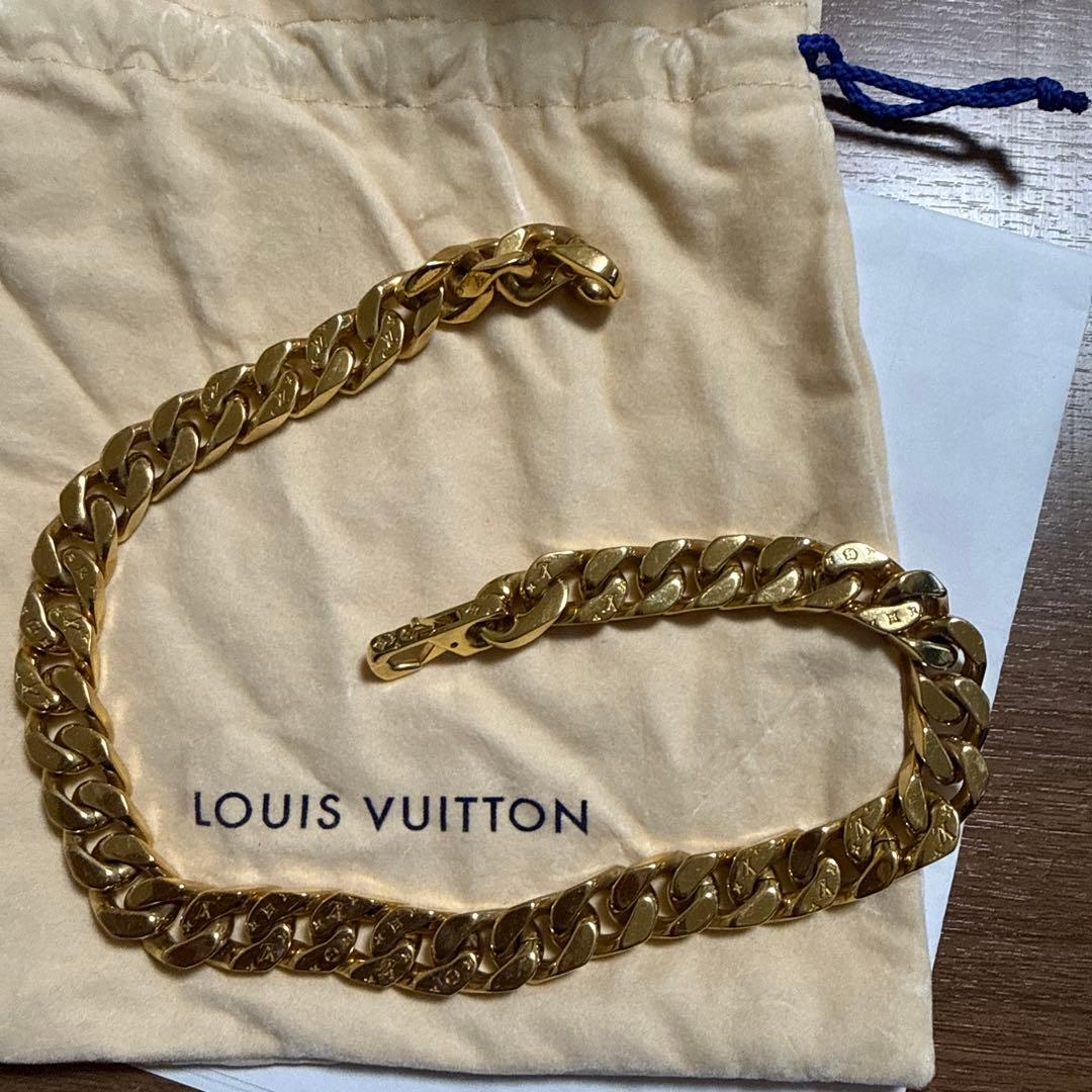 LOUIS VUITTON 金メッキ チェーンネックレス