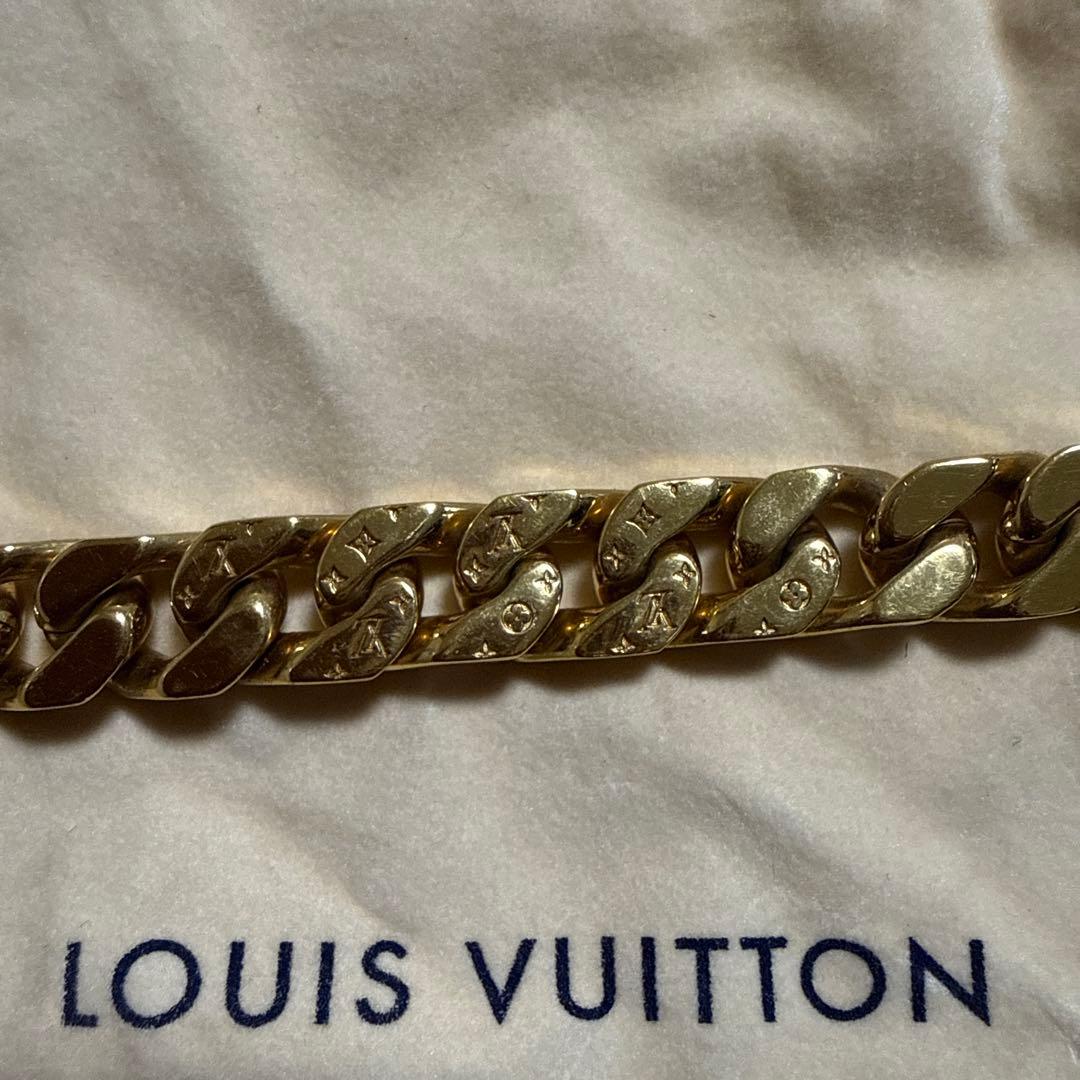 LOUIS VUITTON 金メッキ チェーンネックレス