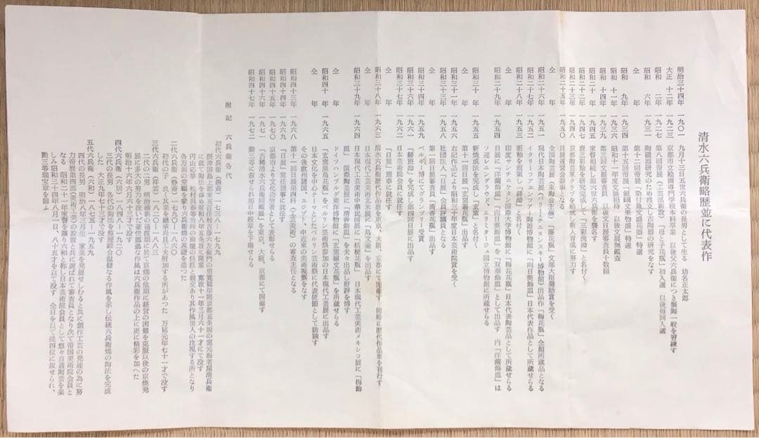 茶器　黄伊羅保茶盌　銘:花曇　清水六兵衛作　葆光斎書付　栞共箱紙箱　S255CW
