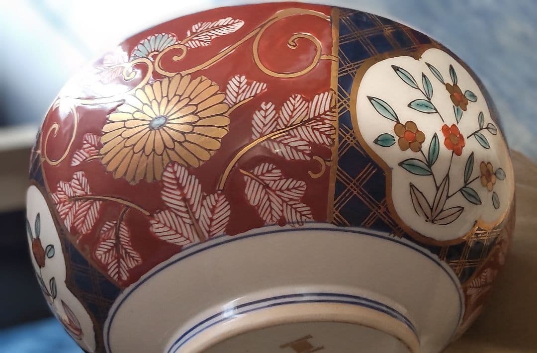 ✨有田焼　ゴールド伊万里　大鉢 ハンドペイント