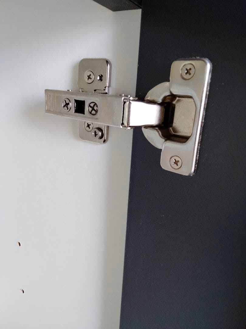 ブラック木製キャビネット 収納 4 段 展示品(2504B②)