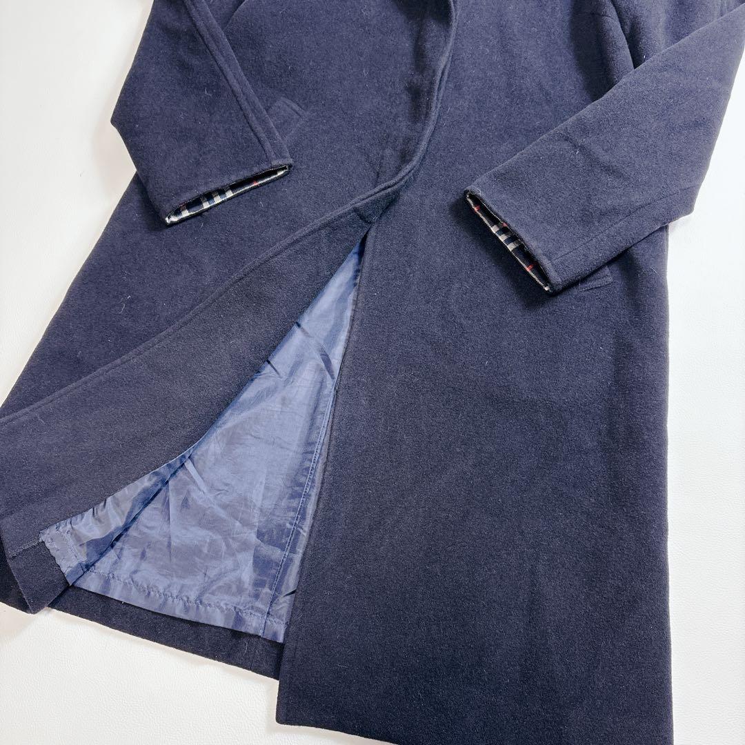 美品✨BURBERRY LONDON アンゴラ フーデットコート サイズS