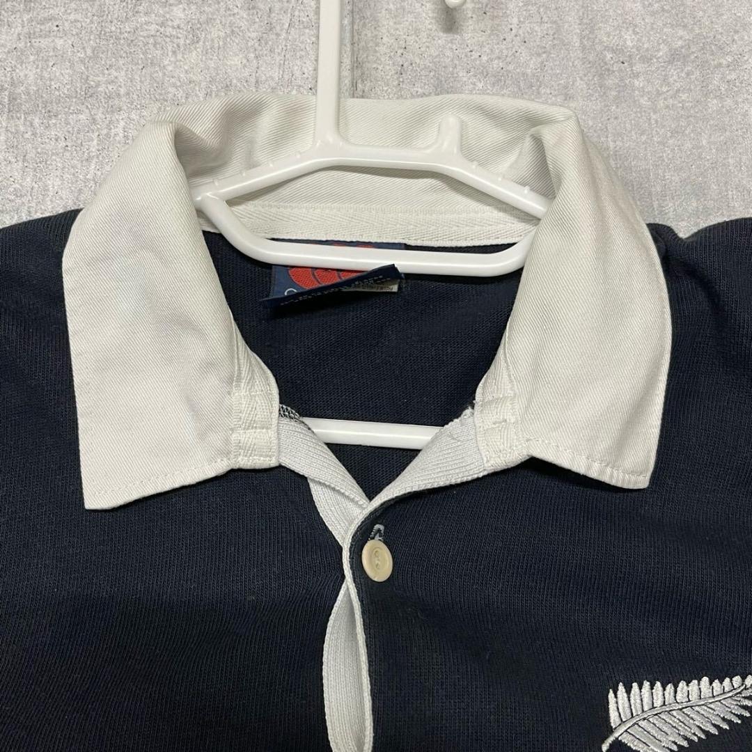 90s CANTERBURY OF NEWZEALAND ラガーシャツ ブラック