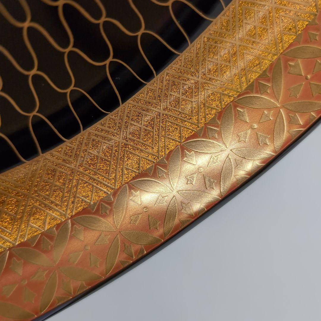 輪島塗　網目祥瑞食篭　松本正（正一）茶道具