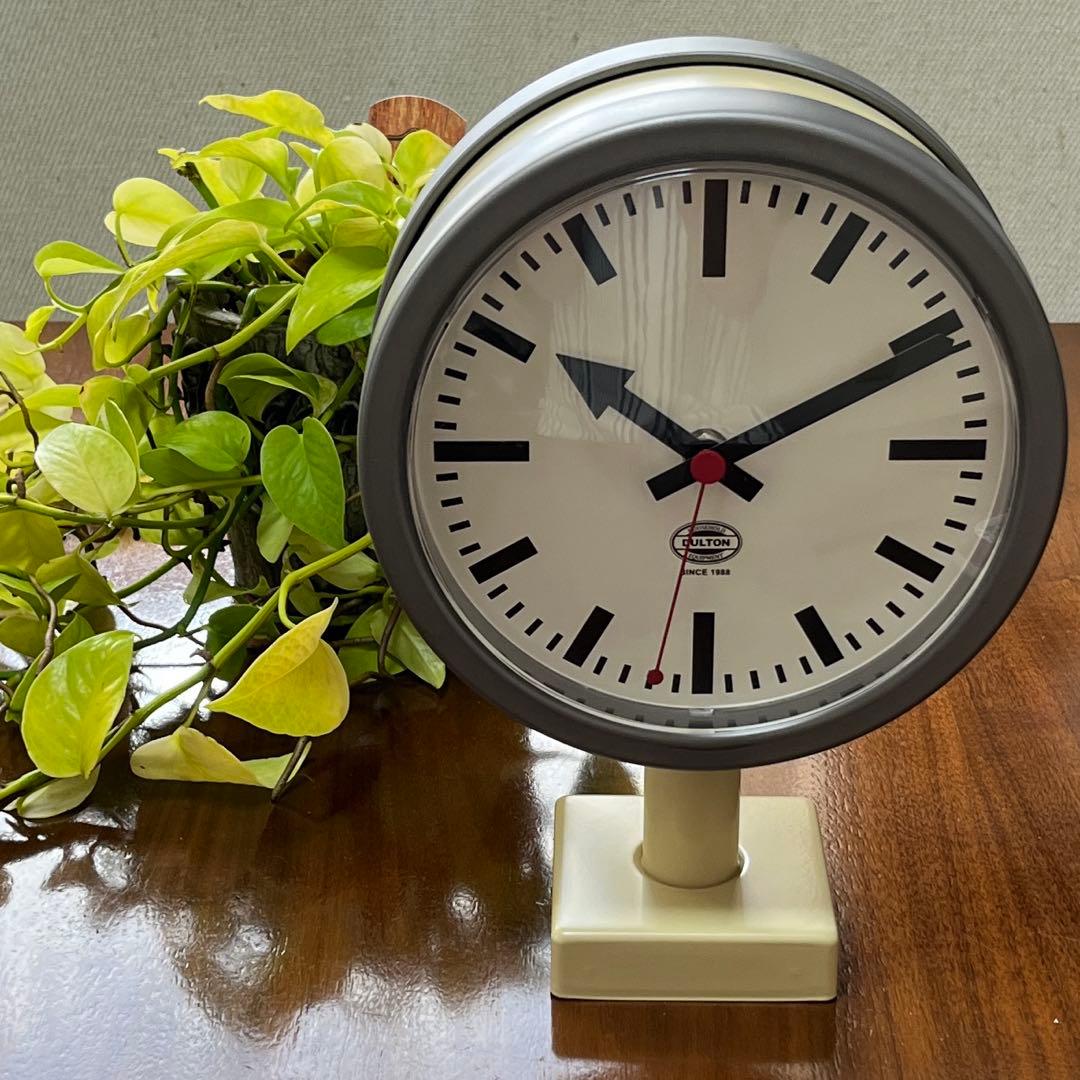 こんちゃん！新品　ダルトン　ダブルフェイスクロック両面時計