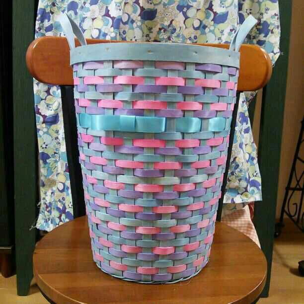 【在庫１】値下☆【未使用】水彩バスケット③