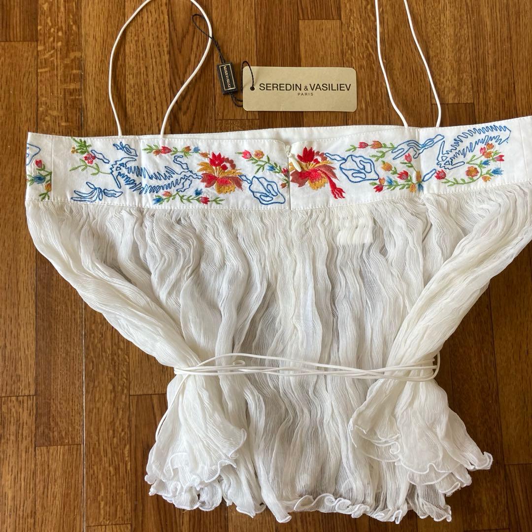 セレディン＆ヴァシリエフSeredin&Vasiliev 刺繍シースルートップス