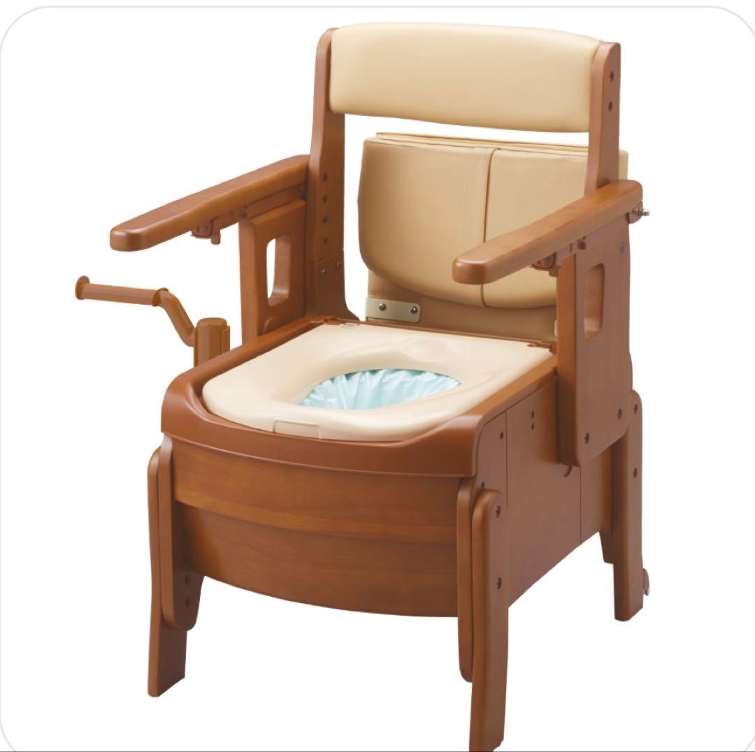 【送料込】安寿 家具調トイレセレクトR自動ラップはねあげ（暖房便座） アロン化成