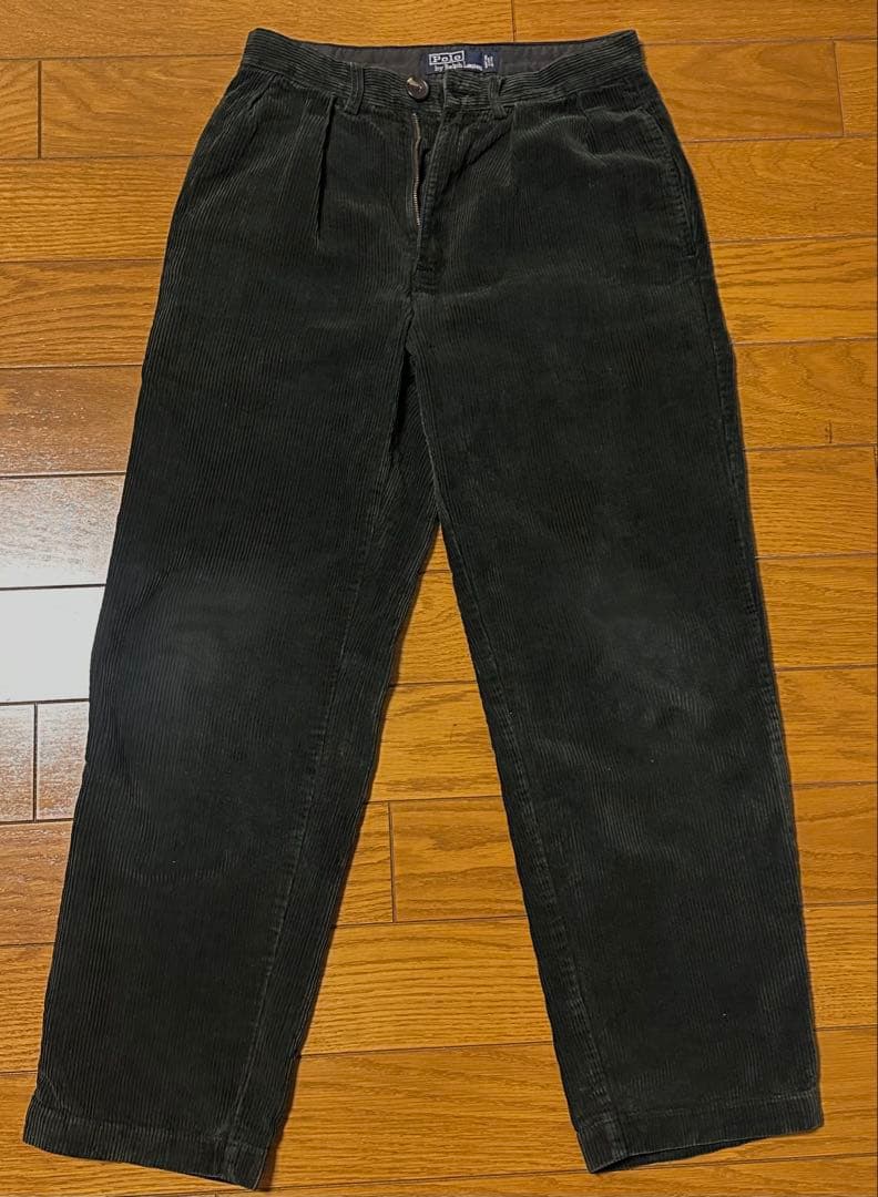 ラルフローレン コーデュロイ 90s 太畝　ANDREW 黒　ブラック