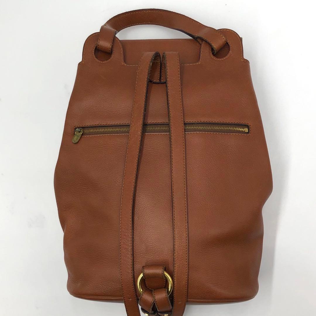 ［美品］デルヴォー カーフ レザー 本革 リュックサック バックパック