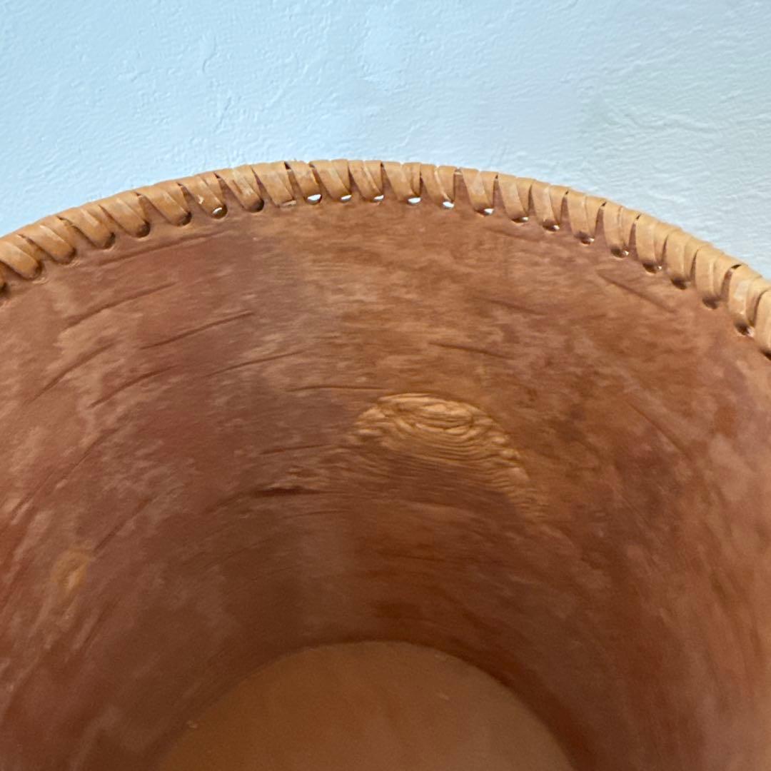 【北欧ヴィンテージ】白樺の筒形キャニスター