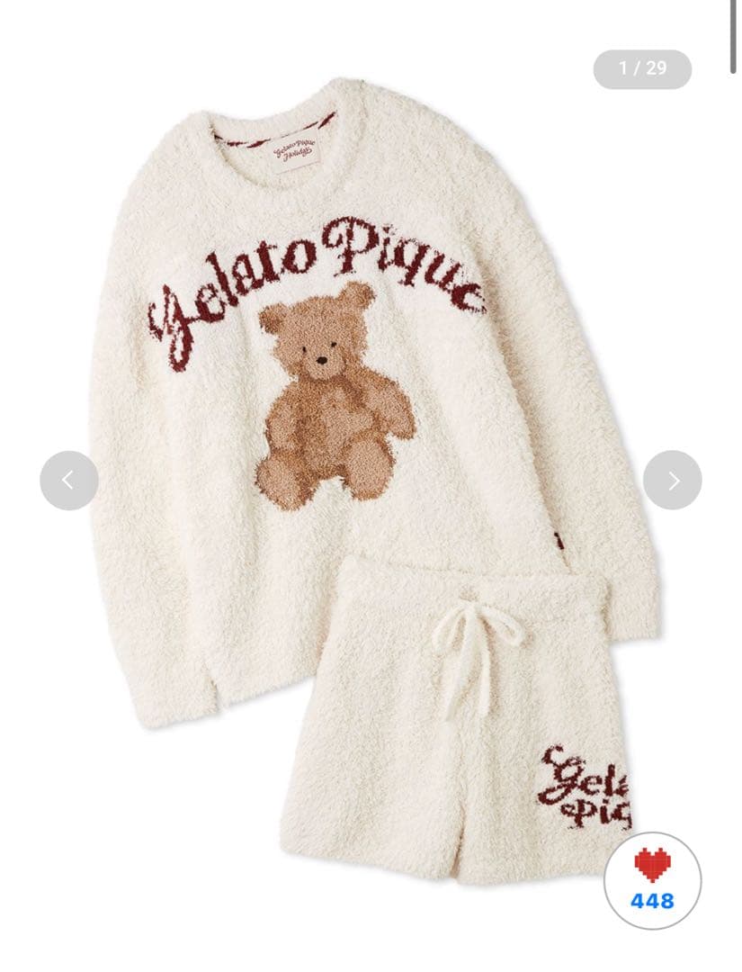 【新品】即日発送スノーベアジャガードプルオーバー＆ショートパンツ