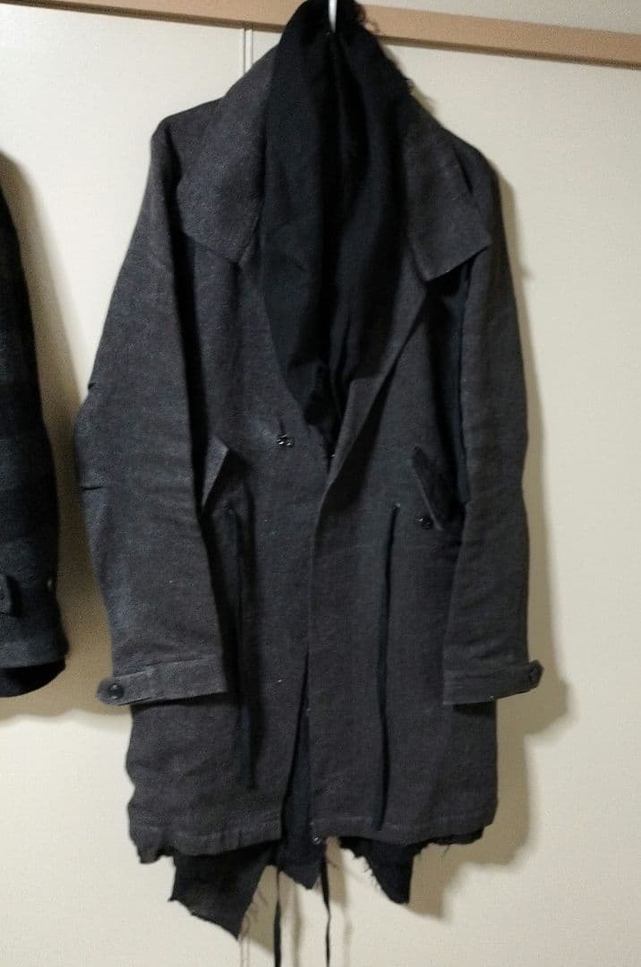 DIRAIN ブラック モッズコート リックオウエンスやJULIUSが好きな方