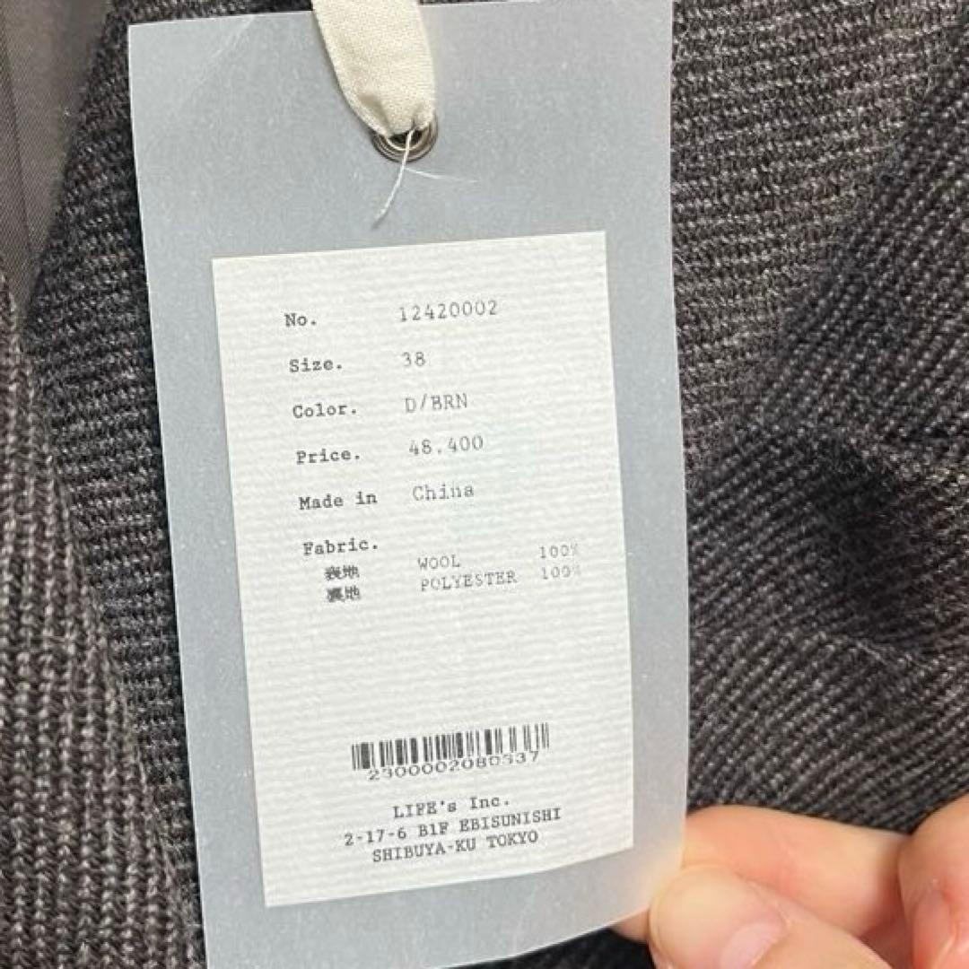 TODAYFUL ウール100%チェスターコート ダークブラウン 38 タグ付き