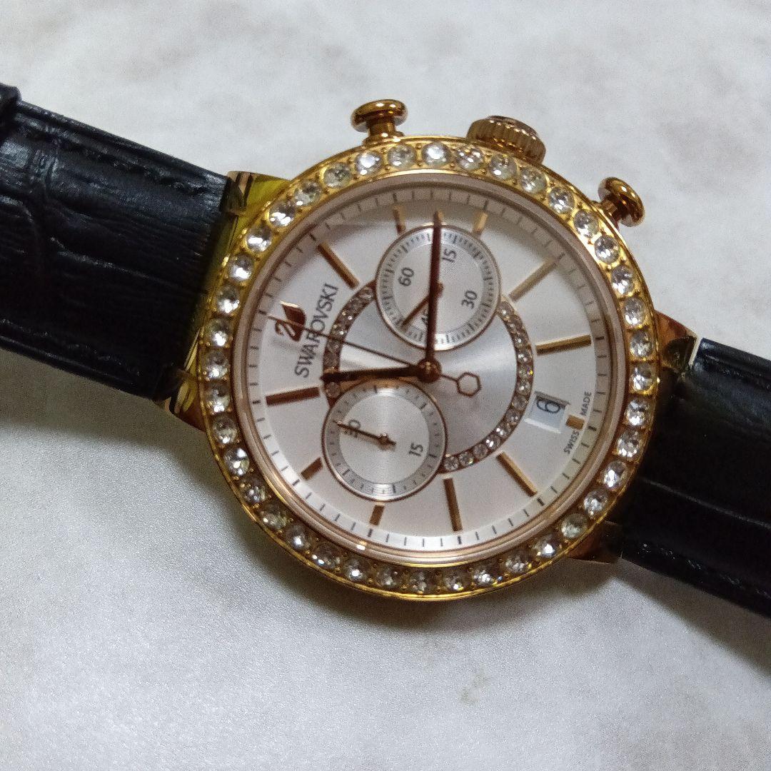 SWAROVSKI スワロフスキー　クロノグラフ　ストーン　腕時計