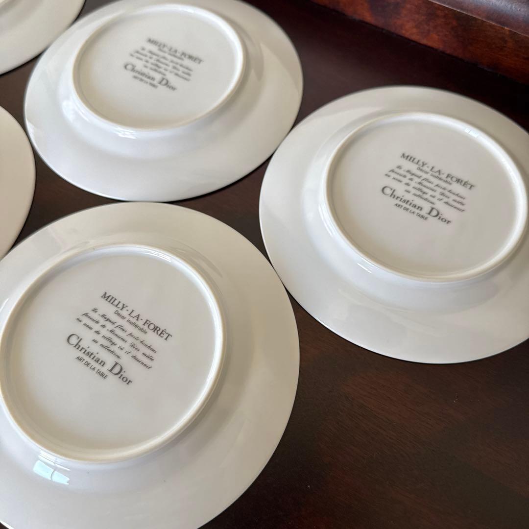 Christian Dior ディオール　ミリラフォーレ　鈴蘭　皿　5枚セット